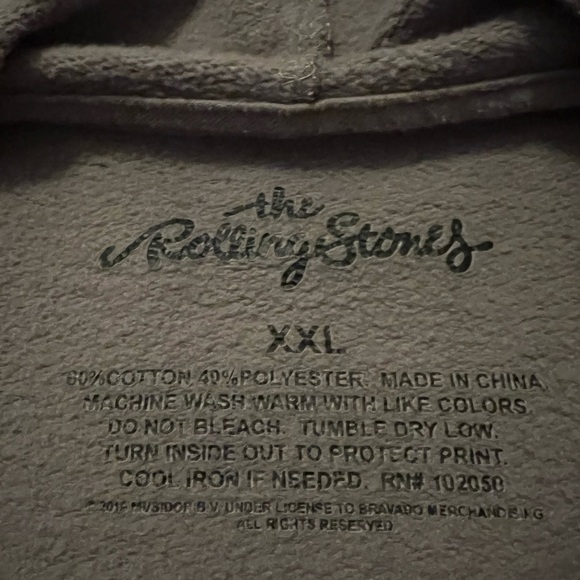 THE ROLLING STONES STEEL WHEELS TOUR PULLOVER WOMENS HOODIE SIZE XXL - Picture 2 of 6